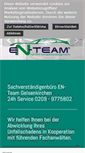 Mobile Screenshot of enteam.de